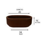 Jardineira Flora 25x16 cm Argila