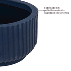 Jardineira Média em Plástico 16x25cm com Prato Azul Macaúba Flora Naterial