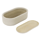 Jardineira Média em Plástico 16x45cm com Prato Areia Naterial