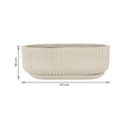 Jardineira Média em Plástico 16x45cm com Prato Areia Naterial