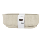 Jardineira Média em Plástico 16x45cm com Prato Areia Naterial