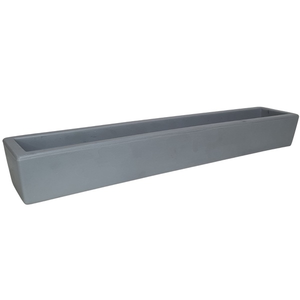 Jardineira para Plantas em Polietileno 80x15cm Havana Cinza