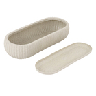 Jardineira Pequena em Plástico 12x50cm com Prato Areia Naterial