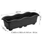 Jardineira Plástica Gg (10l) Preta Injeplastec