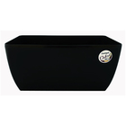 Jardineira Plástica Oxford Preta 24cm