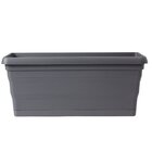 Jardineira Plastica Porto Cinza 40cm West Garden