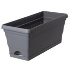 Jardineira Plastica Porto Cinza 40cm West Garden