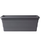 Jardineira Plastica Porto Cinza 40cm West Garden