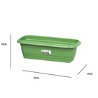 Jardineira Plástica Verde 34x16x10 Rischioto