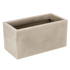 Jardineira Plástico Cubo 30x60cm Antique Camurça Vasart