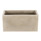 Jardineira Plástico Cubo 30x60cm Antique Camurça Vasart