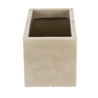 Jardineira Plástico Cubo 30x60cm Antique Camurça Vasart