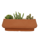 Jardineira Plastico Cumbuca Terracota 60x30x20cm Vasap