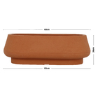 Jardineira Plastico Cumbuca Terracota 60x30x20cm Vasap