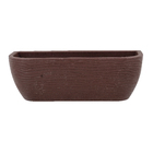 Jardineira Plástico de Parede Marrom 17x50cm Floridis