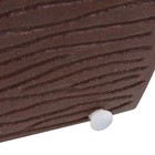 Jardineira Plástico de Parede Marrom 17x50cm Floridis