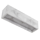 Jardineira Plástico Quadrada Flat Cinza 15x57cm Japi