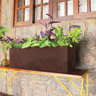 Jardineira Plástico Flat Cobre 29x77cm Japi