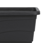 Jardineira Plástico Roma Preto Extra Grande