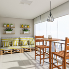 Jardineira Plastico Sampa Branco  17x40cm Naterial