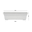 Jardineira Plástico Vicenza Terracota 11x36cm Desli