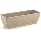 Jardineira Rattan Pequena (2l) Cor Palha Injeplastec