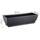 Jardineira Rattan Pequena (2l) Preta Injeplastec