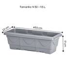 Jardineira Romano 50 (11,5l) Cinza Nutriplan