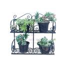 Jardineira Suporte Floreira Ferro Jardim Vertical 2 Andares V