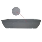 Jardineira Viena Para Plantas 60x25cm Floreira Polietileno -