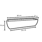 Jardineira Viena Para Plantas 80x17cm Floreira Polietileno -