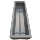 Jardineira Viena Para Plantas em Polietileno 100x25cm Cinza