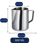 Jarra Barista P/ Espuma De Leite De Aço Inoxidável - 600ml