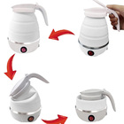 Jarra Chaleira Eletrica Silicone Dobravel 600 Ml Portatil Via