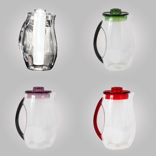 Jarra Com Suporte Para Gelo 2,5l Em Acrílico Bky223 Transpare