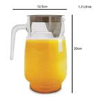 Jarra Com Tampa Valência 1300ml Vidro Premium - Vitrizi