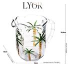 Jarra De Cristal Lyor Palm - Hand Painting (1 3 Litros)