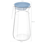 Jarra De Plástico Com Tampa 1,8l Jarra De Suco E Água Azul Gl