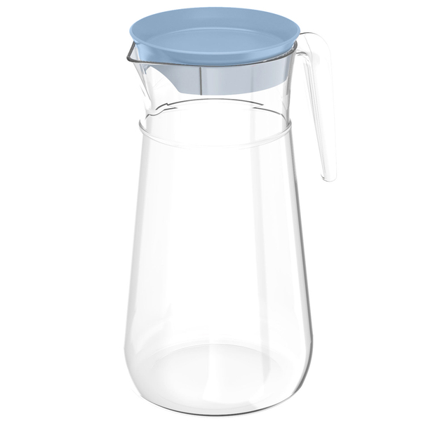 Jarra De Plástico Com Tampa 1,8l Jarra De Suco E Água Azul Gl