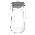 Jarra De Plástico Com Tampa 1,8l Jarra De Suco E Água Chumbo