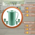 Jarra de Plástico com Tampa para Suco e Água 1.8 Litro com 4