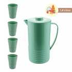 Jarra de Plástico com Tampa para Suco e Água 1.8 Litro com 4