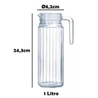 Jarra De Suco Agua Vidro Grosso Frigo C/tampa 1 Litro-lehavi