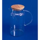 Jarra De Vidro Com Tampa De Bambu 1,2l - Oikos