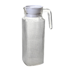 Jarra De Vidro Com Tampa Garrafa Para Geladeira 1l