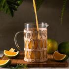 Jarra De Vidro E Fibra Natural 1 Li