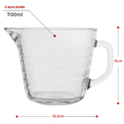 Jarra De Vidro Medidora 700ml
