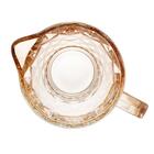 Jarra De Vidro Metalizada Sodo Calcico Diamond Ambar 1 Litro