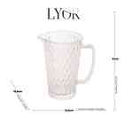 Jarra De Vidro Sodo-cálcico Bico De Abacaxi Transparente 1l L