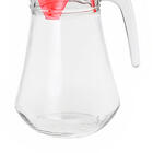 Jarra De Vidro Transparente Com Tampa Vermelha 1,3l - Casambi